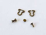 B178 Extra Small 7×8mm  Mini Overall Buckles Doll Clothes Sewing Craft Supply For 1/8 Scale Bjd Dolls OB11