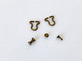 B178 Extra Small 7×8mm  Mini Overall Buckles Doll Clothes Sewing Craft Supply For 1/8 Scale Bjd Dolls OB11