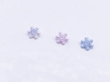 B180 Snowflake 5mm Shank Buttons Micro Mini Buttons Tiny Buttons Doll Buttons Doll Sewing Craft Supplies