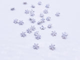 B180 Snowflake 5mm Shank Buttons Micro Mini Buttons Tiny Buttons Doll Buttons Doll Sewing Craft Supplies