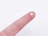 B180 Snowflake 5mm Shank Buttons Micro Mini Buttons Tiny Buttons Doll Buttons Doll Sewing Craft Supplies