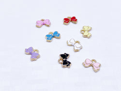 B181 Tiny Cute 8×6mm  Bow Charm For Doll Jewelry Clothes Doll Sewing Craft For 12" Fashion Dolls Like FR PP Blythe BJD