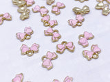 B181 Tiny Cute 8×6mm  Bow Charm For Doll Jewelry Clothes Doll Sewing Craft For 12" Fashion Dolls Like FR PP Blythe BJD