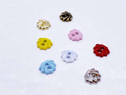 B183 Shell Shape 6×7mm  Mini Buttons Tiny Buttons Doll Clothes Sewing Craft Supply For 12" Fashion Dolls Like FR PP Blythe BJD