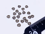 B184 Mini 6mm Heart Tiny Mini Buckles Doll Sewing Doll Craft Supply Doll Clothes Making