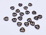 B184 Mini 6mm Heart Tiny Mini Buckles Doll Sewing Doll Craft Supply Doll Clothes Making