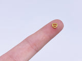 B184 Mini 6mm Heart Tiny Mini Buckles Doll Sewing Doll Craft Supply Doll Clothes Making