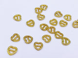 B184 Mini 6mm Heart Tiny Mini Buckles Doll Sewing Doll Craft Supply Doll Clothes Making