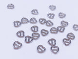 B184 Mini 6mm Heart Tiny Mini Buckles Doll Sewing Doll Craft Supply Doll Clothes Making