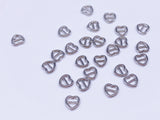 B184 Mini 6mm Heart Tiny Mini Buckles Doll Sewing Doll Craft Supply Doll Clothes Making