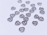 B184 Mini 6mm Heart Tiny Mini Buckles Doll Sewing Doll Craft Supply Doll Clothes Making