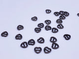 B184 Mini 6mm Heart Tiny Mini Buckles Doll Sewing Doll Craft Supply Doll Clothes Making