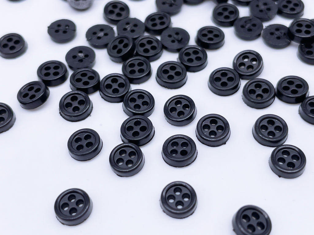 B185 Multi Colors 6mm 4 Hole Buttons Micro Mini Buttons Tiny Buttons D ...