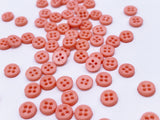 B185 Multi Colors 6mm 4 Hole Buttons Micro Mini Buttons Tiny Buttons Doll Clothes Sewing Craft Supply For 12" Fashion Dolls Like FR PP Blythe BJD