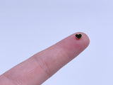 B186 Color Coat Heart 5mm Metal Shank Buttons Micro Mini Buttons Tiny Buttons Doll Buttons Doll Sewing Craft Supplies