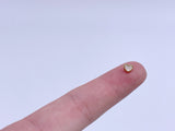 B186 Color Coat Heart 5mm Metal Shank Buttons Micro Mini Buttons Tiny Buttons Doll Buttons Doll Sewing Craft Supplies