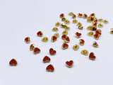 B186 Color Coat Heart 5mm Metal Shank Buttons Micro Mini Buttons Tiny Buttons Doll Buttons Doll Sewing Craft Supplies