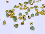 B186 Color Coat Heart 5mm Metal Shank Buttons Micro Mini Buttons Tiny Buttons Doll Buttons Doll Sewing Craft Supplies