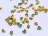 B186 Color Coat Heart 5mm Metal Shank Buttons Micro Mini Buttons Tiny Buttons Doll Buttons Doll Sewing Craft Supplies