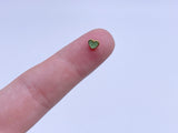 B186 Color Coat Heart 5mm Metal Shank Buttons Micro Mini Buttons Tiny Buttons Doll Buttons Doll Sewing Craft Supplies
