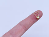 B187 Metal Color 9mm Mini Overall Hook Buckles Sewing Craft Doll Clothes Making Sewing Supply