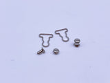 B187 Metal Color 9mm Mini Overall Hook Buckles Sewing Craft Doll Clothes Making Sewing Supply