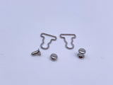 B187 Metal Color 9mm Mini Overall Hook Buckles Sewing Craft Doll Clothes Making Sewing Supply