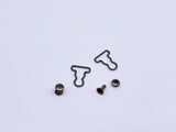 B187 Metal Color 9mm Mini Overall Hook Buckles Sewing Craft Doll Clothes Making Sewing Supply