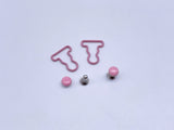 B187 Metal Color 9mm Mini Overall Hook Buckles Sewing Craft Doll Clothes Making Sewing Supply