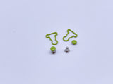 B187 Metal Color 9mm Mini Overall Hook Buckles Sewing Craft Doll Clothes Making Sewing Supply