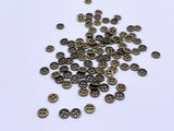 B190 Metal 6mm 4 Hole Buttons Micro Mini Buttons Tiny Buttons Doll Clothes Sewing Craft Supply For 12" Fashion Dolls Like FR PP Blythe BJD