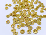 B190 Metal 6mm 4 Hole Buttons Micro Mini Buttons Tiny Buttons Doll Clothes Sewing Craft Supply For 12" Fashion Dolls Like FR PP Blythe BJD