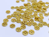 B190 Metal 6mm 4 Hole Buttons Micro Mini Buttons Tiny Buttons Doll Clothes Sewing Craft Supply For 12" Fashion Dolls Like FR PP Blythe BJD
