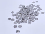 B190 Metal 6mm 4 Hole Buttons Micro Mini Buttons Tiny Buttons Doll Clothes Sewing Craft Supply For 12" Fashion Dolls Like FR PP Blythe BJD