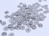 B190 Metal 6mm 4 Hole Buttons Micro Mini Buttons Tiny Buttons Doll Clothes Sewing Craft Supply For 12" Fashion Dolls Like FR PP Blythe BJD