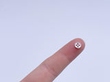 B190 Metal 6mm 4 Hole Buttons Micro Mini Buttons Tiny Buttons Doll Clothes Sewing Craft Supply For 12" Fashion Dolls Like FR PP Blythe BJD