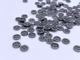 B190 Metal 6mm 4 Hole Buttons Micro Mini Buttons Tiny Buttons Doll Clothes Sewing Craft Supply For 12" Fashion Dolls Like FR PP Blythe BJD