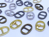 B191 Metal Oval Shape 7×12mm Mini Metal Buckles Doll Sewing Supplies Doll Clothes Craft