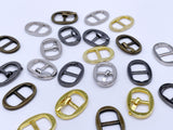 B191 Metal Oval Shape 7×12mm Mini Metal Buckles Doll Sewing Supplies Doll Clothes Craft