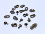 B193 Decorative Flower Pattern 7×15mm  Hook Buckle  Mini Buckles Sewing Craft Doll Clothes Making Sewing Supply