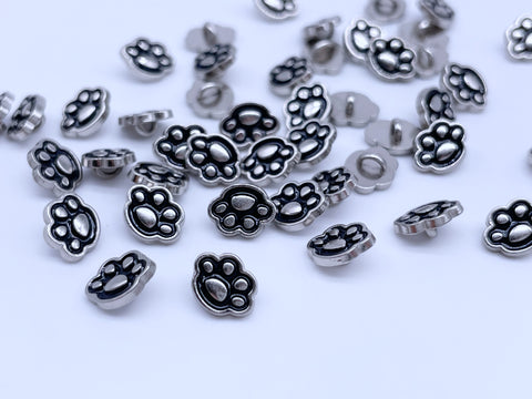 B194 Cute 8mm Paws Shank Buttons Micro Mini Buttons Tiny Buttons