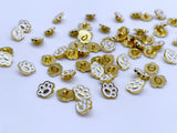 B194 Cute 8mm Paws Shank Buttons Micro Mini Buttons Tiny Buttons Doll Buttons Doll Sewing Craft Supplies