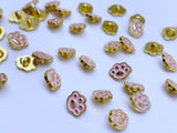 B194 Cute 8mm Paws Shank Buttons Micro Mini Buttons Tiny Buttons Doll Buttons Doll Sewing Craft Supplies