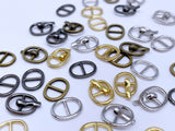 B197 Oval Shape 8×10mm  Mini Metal Buckles Doll Sewing Supplies Doll Clothes Craft