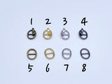 B197 Oval Shape 8×10mm  Mini Metal Buckles Doll Sewing Supplies Doll Clothes Craft