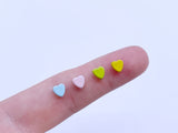 B201 Flat Heart Mini 5mm Craft Studs Sewing Craft Doll Clothes Making Sewing Supply 10PC