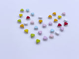 B201 Flat Heart Mini 5mm Craft Studs Sewing Craft Doll Clothes Making Sewing Supply 10PC