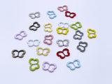 B202 Multi Colors 8×11 mm Butterfly Tiny Mini Buckles Doll Sewing Doll Craft Supply Doll Clothes Making