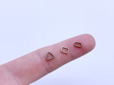 B203 Tiny 4mm Triangle Rectangle Oval Shape Ring Mini Buckles Sewing Craft Doll Clothes Making Sewing Supply