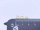 B203 Tiny 4mm Triangle Rectangle Oval Shape Ring Mini Buckles Sewing Craft Doll Clothes Making Sewing Supply